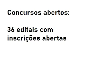 Capa de BAIXAR: Concursos Abertos 2024 – Editas com Inscrições Ativas!