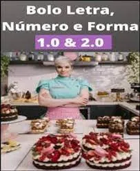 Capa de Baixar Curso Bolos Letras & Formas 1.0 e 2.0 Bruna Rebelo