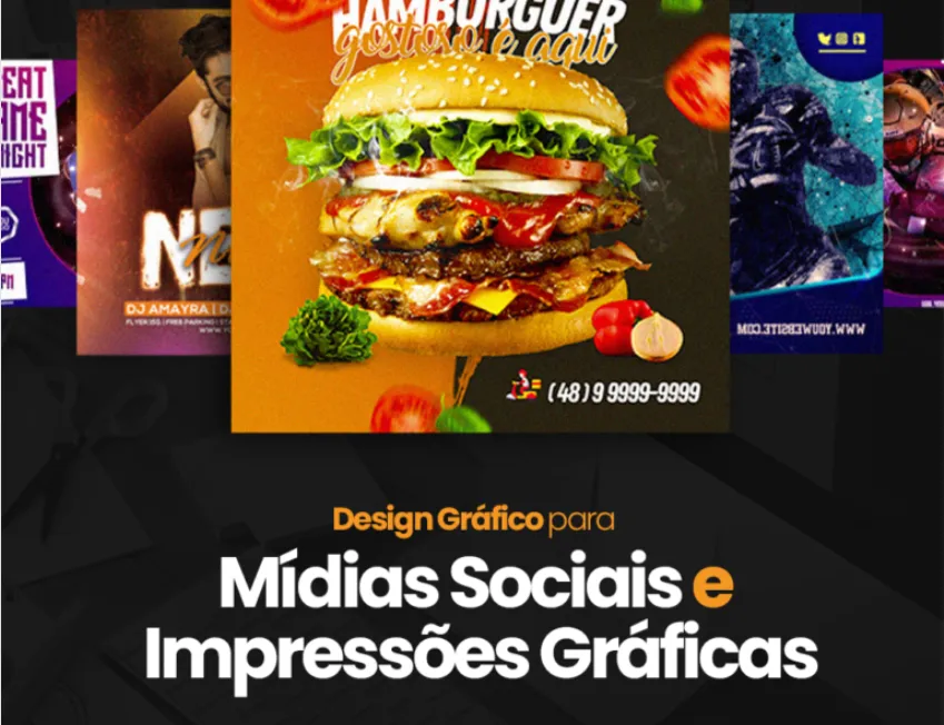 Capa de Baixar Curso Design Gráfico: Social Mídia & Impressão com Qualidade