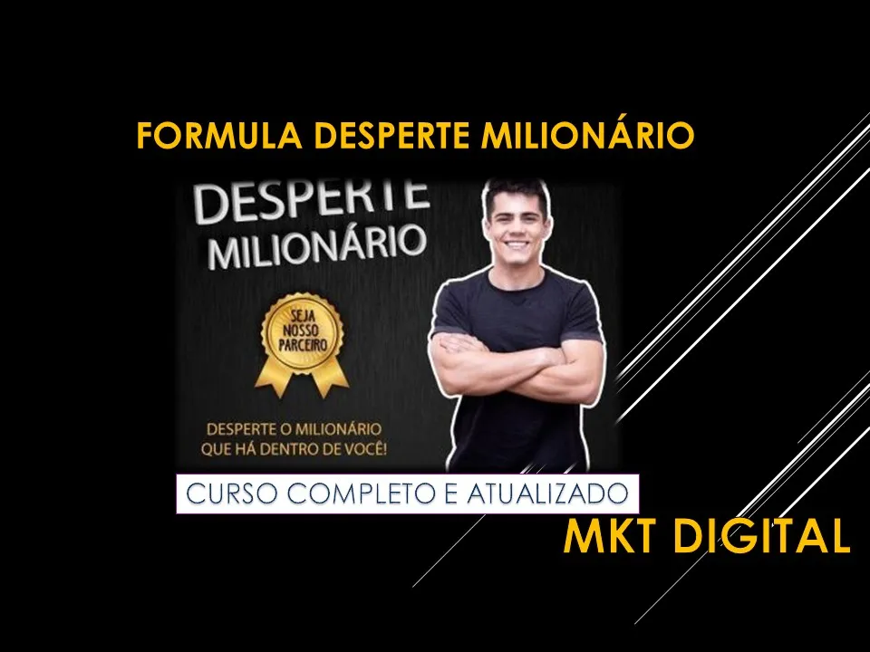 Capa de Fórmula Desperte Milionário: Baixar Curso Gabriel Florani [Completo]