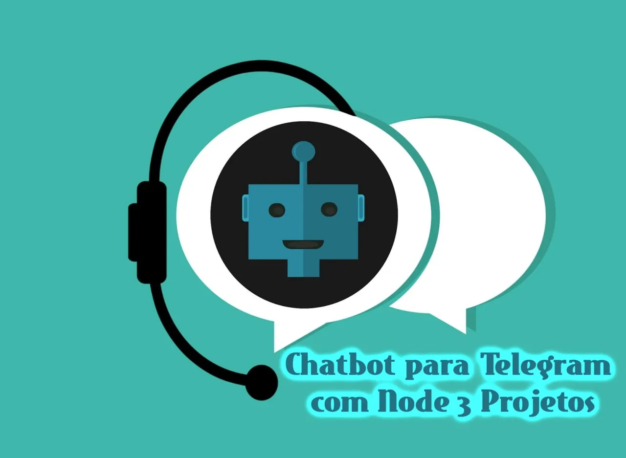 Capa de Baixar Chatbot Telegram Node.js COD3R: 3 Projetos Completos
