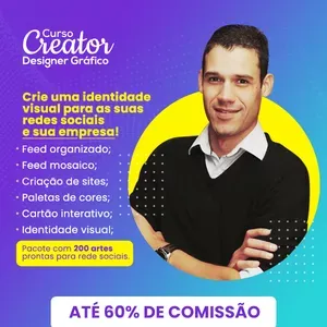Capa de Baixar Creator Designer Gráfico: Curso Completo em PDF e Vídeo