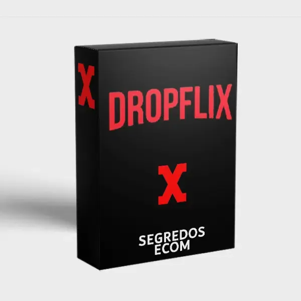 Capa de Dropflix Segredos Ecom: Baixar Curso Completo e Atualizado