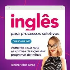 Capa de Inglês para Processos Seletivos: Baixar Curso Aline Coutinho