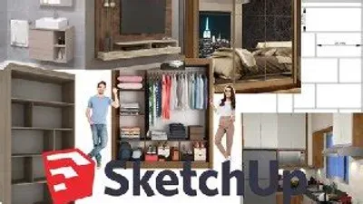 Capa de Baixar Sketchup para Marcenaria Moderna: Curso Completo Download
