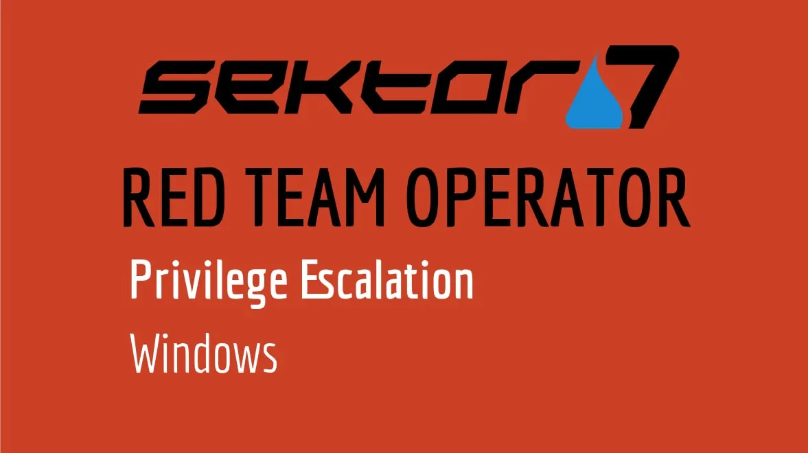 Capa de Sektor7 RED TEAM Operator: Baixar Curso Completo e Detalhes