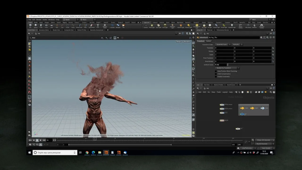 Capa de Houdini: Curso Completo de VFX e Modelagem 3D – Download Rápido