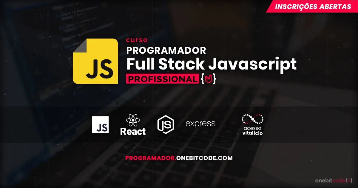 Capa de Programador Full Stack Javascript Onebitcode: Baixar Agora!