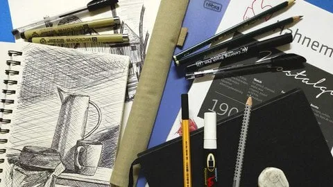 Capa de Curso Básico de Desenho para Iniciantes José Mianutti: Baixar Completo