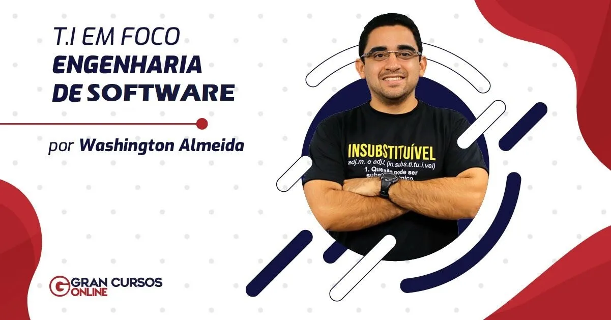 Capa de Baixar Engenharia de Software com Washington Almeida – Concursos TI