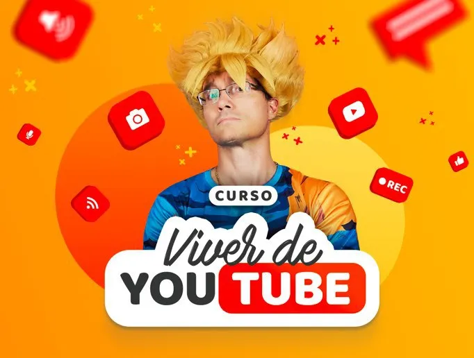 Capa de Baixar Audiovisual Completo: Curso Viver de YouTube Completo