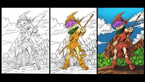 Capa de Baixar Master Class: Personagem do Lápis à Pintura Digital – Ranima Comp