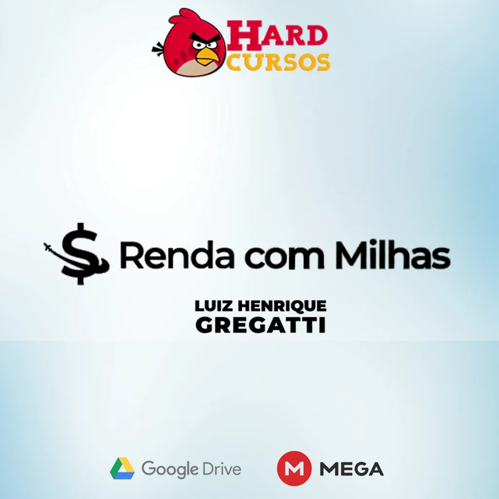 Capa de Renda com Milhas Luiz Gregatti: Baixe Agora!