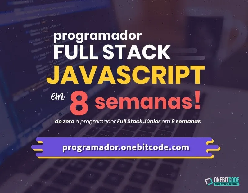 Capa de Baixar Curso Programador FullStack Javascript OneBitCode 8 Semanas