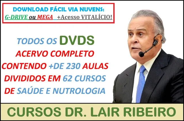 Capa de Baixar Cursos Dr Lair Ribeiro: Coleção Completa em Download