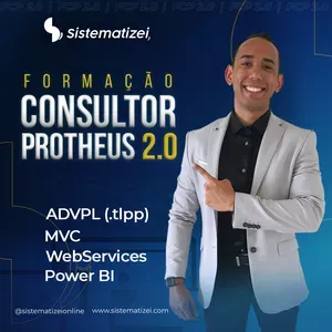 Capa de Curso Consultor Protheus 2.0 Junior Placido: Download Completo