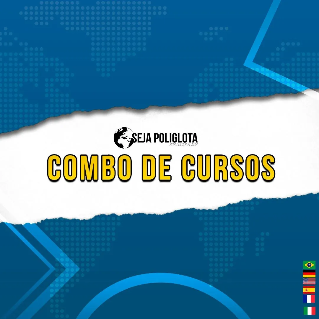 Capa de Combo Seja Poliglota Lucas Flach: Baixar Curso Completo