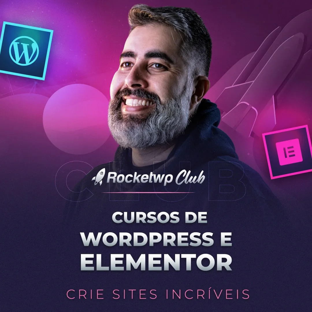 Capa de RockeWP Elementor: Baixar Curso Completo com Felipe Cardozo