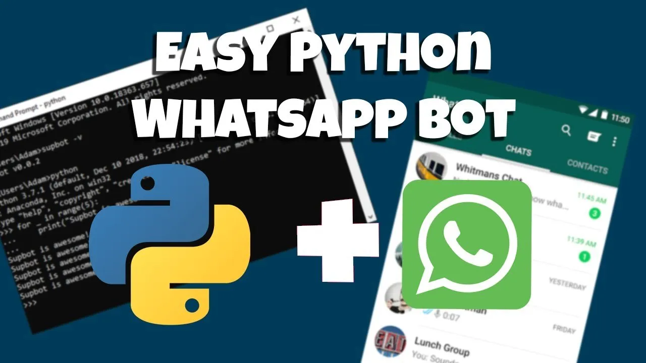 Capa de Python WhatsApp Bot: Baixe o Curso Completo 2022