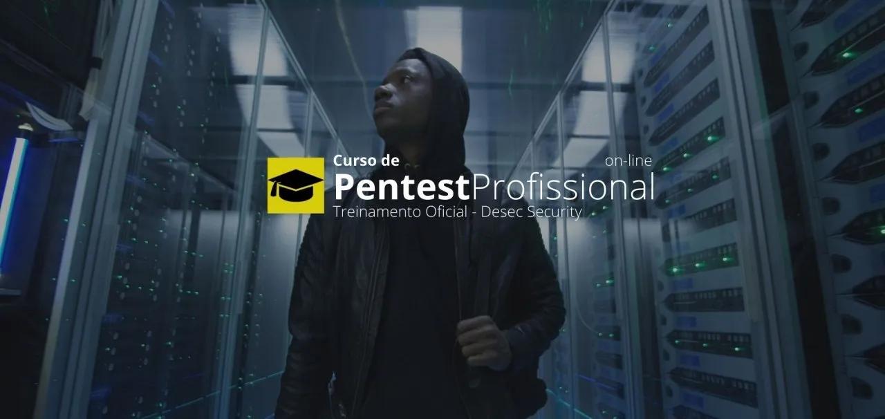 Capa de Pentest Profissional 2022 DESEC: Baixar Curso Completo Agora!