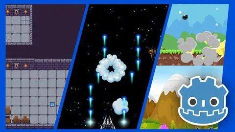 Capa de Baixar Godot 3.2: Crie Jogos 2D/3D | Curso Completo