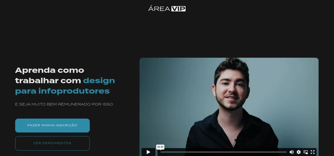Capa de Baixar Área VIP Andre Amaral: Domine Design para Infoprodutores