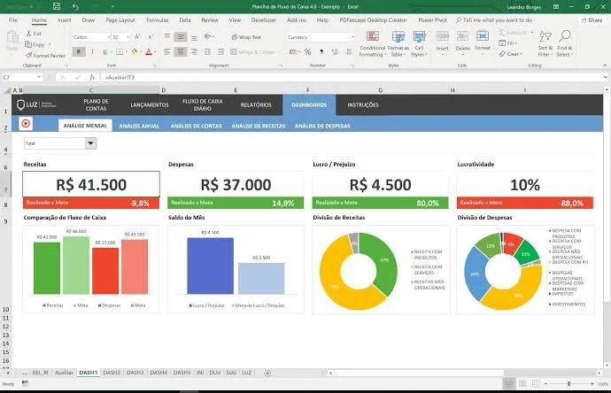 Capa de Planilhas Financeiras: Baixar Template Profissional para Gestão