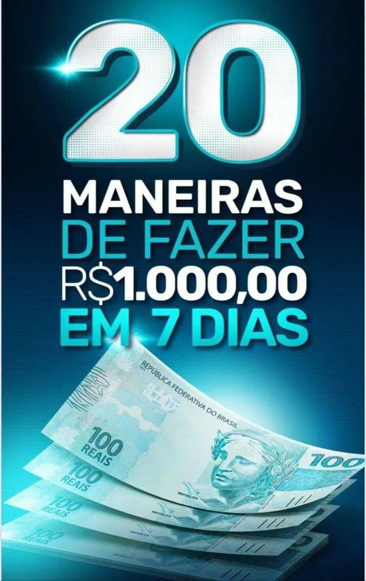 Capa de Baixar Curso 20 Maneiras de Fazer R$1.000 em 7 Dias – Estratégias Comprovadas