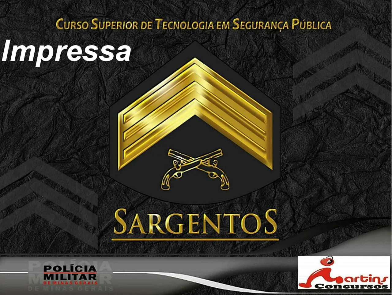 Capa de CFS 2022 PMMG: Baixar Curso Formação Sargento Magistral Oficial