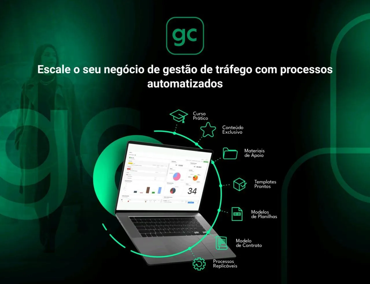 Capa de Download Hotmart: Gestor CEO – Carolina Victoria Romera Xavier