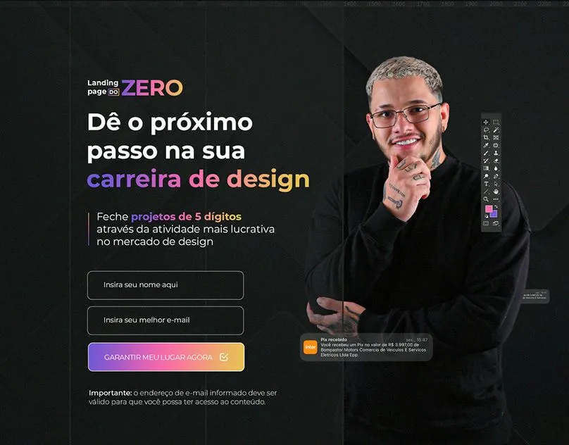 Capa de Landing Page do Zero Alef Miranda: Baixar Curso Completo Agora!