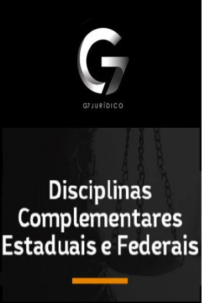 Capa de Baixar Disciplinas Complementares G7 Jurídico 2022 Completo