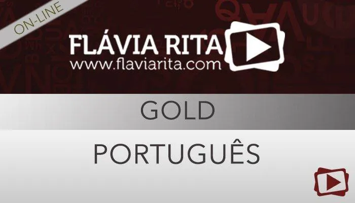 Capa de Baixar Português GOLD Flávia Rita: Curso Completo em Download