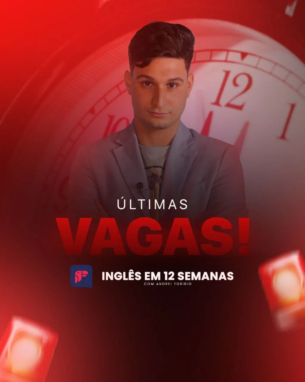 Capa de Inglês em 12 Semanas: Baixar Curso Andre Tucano Completo